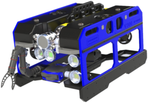ALPHAROV D300 zemūdens drons (ROV) no EPRONSROV ALPHAROV D300 zemūdens drons (ROV) no EPRONSROV ar manipulatoru un LED prožektoriem